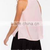 2016 Fashion Ladies Tie Neck Blouse Cami Top HST8044 thumbnail-2