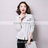 China Supplier New Style White Long Sleeve Cotton Elegant Women Formal Blouse Designs thumbnail-4