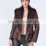 New Fashion Wholesale Clothing Manufacturers Women Jacket With Fur Collar thumbnail-2