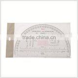 9inch Sandwich Line Military Protractor, Transparent Plastic Big Protractor for Military Training #KMP-3 thumbnail-3