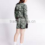 Cotton Rich Girls' Camouflage Print Hooded Top+short Kids Teenagers Pullover Hoodie Suit (5-16years) thumbnail-3
