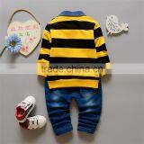 AS-409B 2017 Children's Clothing Long Sleeve t Shirt+denim Pants Organic Cotton Baby Clothing in India thumbnail-4