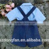 Baby Boy Blothes Wedding Outfit Baptism Suit Suspender Boys Suit thumbnail-3