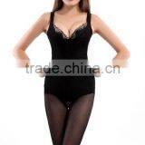 Fashion Lace Collar Seamless Mature Women Sexy Body Shaper thumbnail-1