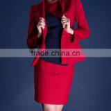High Quality Red Comfortable Women Airline Pilot Uniform With Good Workmanship thumbnail-6