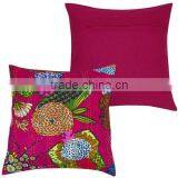 Kantha Cushion Cover Home Decorative Embroidery Pillow Case thumbnail-2