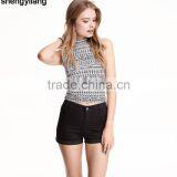 New Arrival Lady's Sleeveless Top Wholesale Fashionable Fitness Tank Top Guangzhou Manufacturers thumbnail-2