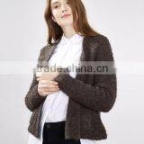 2017 Latest European Style Ladies Handmade Knitting Sweater Cardigan for Wholesale thumbnail-2