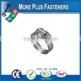 Made in Taiwan Stainless Steel Strong Stainless Steel Hose Clamps Flexible Hose Clamp Heavy Torque Hose Clamp thumbnail-5