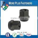Made in Taiwan Black Bulge Open Ended Blue Thread Chrome Bulge Acorn Lug Nut thumbnail-3