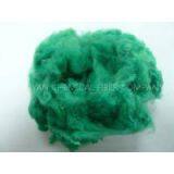 1.5 D * 32mm , 38mm, 51mm, 76mm Green Dyed Spinning Polyester Staple Fiber