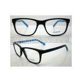 Flexible Blue Handmade Acetate Optical Frame for Men / Women, Lightweight
