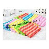 Colorful Striped Microfiber Cleaning Cloth , Microfiber Face Cloth 30*30cm thumbnail-1