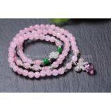 Neffly Jewelry Natural Madagascar Rose Quartz Bracelet 6 mm Weight: About 16 Grams thumbnail-2