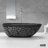 Large Size Solid Surface Bathtub for Fat People thumbnail-1
