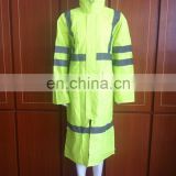 custom plus size reflective safety policeman pvc long rainwear