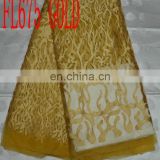 cord lace fabric with rhinestone(FL675) african wedding lace fabric