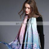 Wool Scarf Lavender Digital Printing thumbnail-4