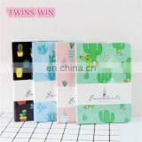 China Stationery Market Cheap Custom Cute Cactus Design Paper Notebooks Writing Pads With Company Logo thumbnail-5