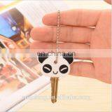 Cute Panda Customized 3d Soft Pvc Key Holder,rubber Key Cover,plastic Key Cap With Own Logo and Shape
