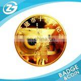 OEM Custom Made Promotional Fashionable Gift Gold Coin