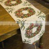Factory Price Cotton and Linen Table Runner for Christmas Decoration thumbnail-2