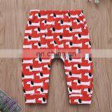 2019 New Summer Outfits Dog Full Print White Romper & Orange Pants 2PCS Set thumbnail-4