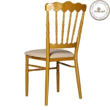 Home Furniture Side Chair With Wood Leg Armless Plastic Dining Chair With PU Leather Cushion thumbnail-3