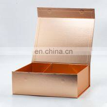 Personalized Paperboard Rose Gold Gift Boxes Packaging With Magnetic Lid thumbnail-2