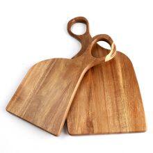 Natural Acacia Wood Irregular Steak Bread Board Dessert Tray With Hanging Ring Cutting Chopping Board Placement Plate Art thumbnail-4
