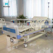 Hot Selling Medical Equipment Abs Head Board Manual Two-function Hospital Med Beds With 2 Crank And IV Pole thumbnail-2