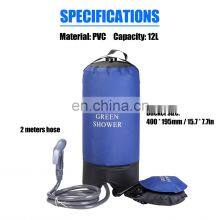 PVC Pressure Shower Bag With Foot Pump Lightweight Inflatable Shower Pressure Shower Water Bag For Outdoors Camping Bathing thumbnail-2