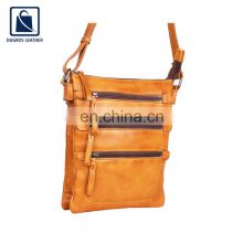 Bulk Quantity Supplier of Best Quality Hot Selling Swiss Cotton Lining Material Genuine Leather Women Sling Bag for Women