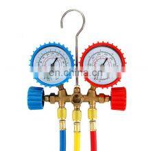 CT-536 C Brass Manifold Gauge Set HVAC Refrigeration System Auto Air Conditioner AC Charging R134A R22 R12 R502 Manifold Gauge thumbnail-2