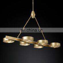 MONTESQUIEU Modern Decoration Industry Metal Line Glass Circular Chandelier Living Room Hotel Home Decoration Lighting Fixtures thumbnail-1