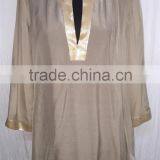 2016 New Fashion Pure Color Silk Women Blouse thumbnail-1