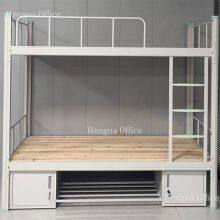 All-Steel Bunk Bed HN-W04-DALwith Steps & Shoe Organizer for Workforce Housing Dallas TX| Tool-free Assembly-Cost Efficient thumbnail-2