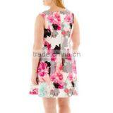 2015 Plus Size Ladies Sleeveless Scuba Sheath Dress thumbnail-2