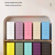 HN-DCH3 Modern Metal Drawer Cabinet With Wheels, 6 Drawer Steel Pedestal for Home Office - Space Saving Under Desk Storage, KD Structure thumbnail-2