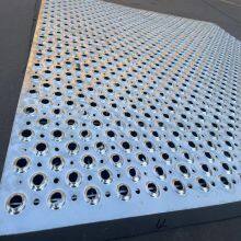 Anti-slip Perforated Mesh Pattern Plate, With Alligator Mouth Holes, Suitable for Pedestrian Walkways, Cutting and Bending Services Available thumbnail-3