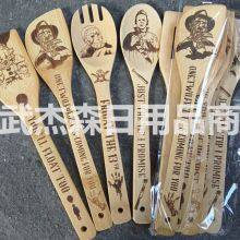 Bamboo Salad Spoon Set Bamboo Wood Kitchen Tools Set for Sale thumbnail-3