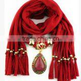 Wholesale Fashionable Pendant Scarf Jewellery Scarf thumbnail-3