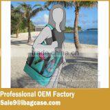 Nice Blue Mesh Beach Bag Tote Bag With Insulated Picnic Cooler Large thumbnail-1