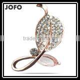 Upscale Full Drill Leaves European And American High-End Suits Accessories Zircon Brooch thumbnail-1