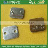 Wholesale Zinc Alloy Square Shaped Metal Brand Logo Label for Garments 15336 thumbnail-4