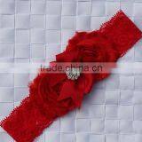 Fashion Baby Lace Flower Headband Infant Headband Toddler Headband Navy Blue Headband Baby Flower Hair Band Wh-1738 thumbnail-3