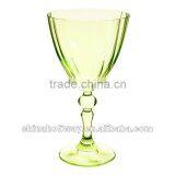 Elegent Optic Wine Glass With Green Coloured thumbnail-1