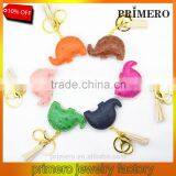 Animal Car Key Ring Cute Elephant PU Leather Keychain Creative Bag Charm