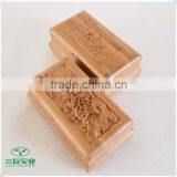 2016 Newly Good Strength Natural Bamboo Jewelry Box With Carvings thumbnail-1