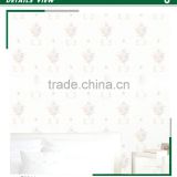 latest foaming non woven wallpaper, pastoral floral wall paper for dressing room , home accent wall decal distributor
